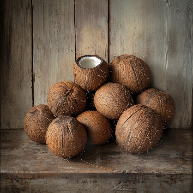 Semi Husked Coconut